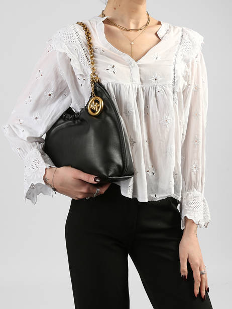 Schoudertas Indie Leder Michael kors Zwart indie S6A50C6L ander zicht 1